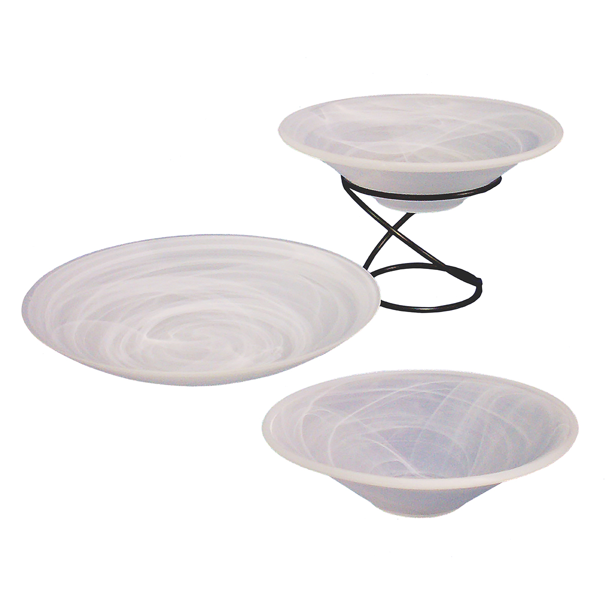 Marble Bowls (Optional Wrought Iron Stand)