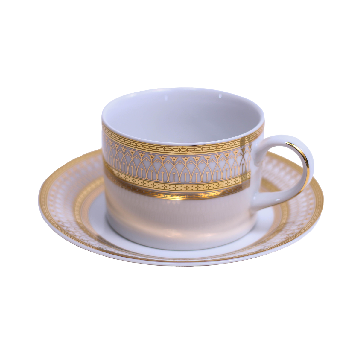 Iriana Gold Coffee Cup 8 oz & Saucer