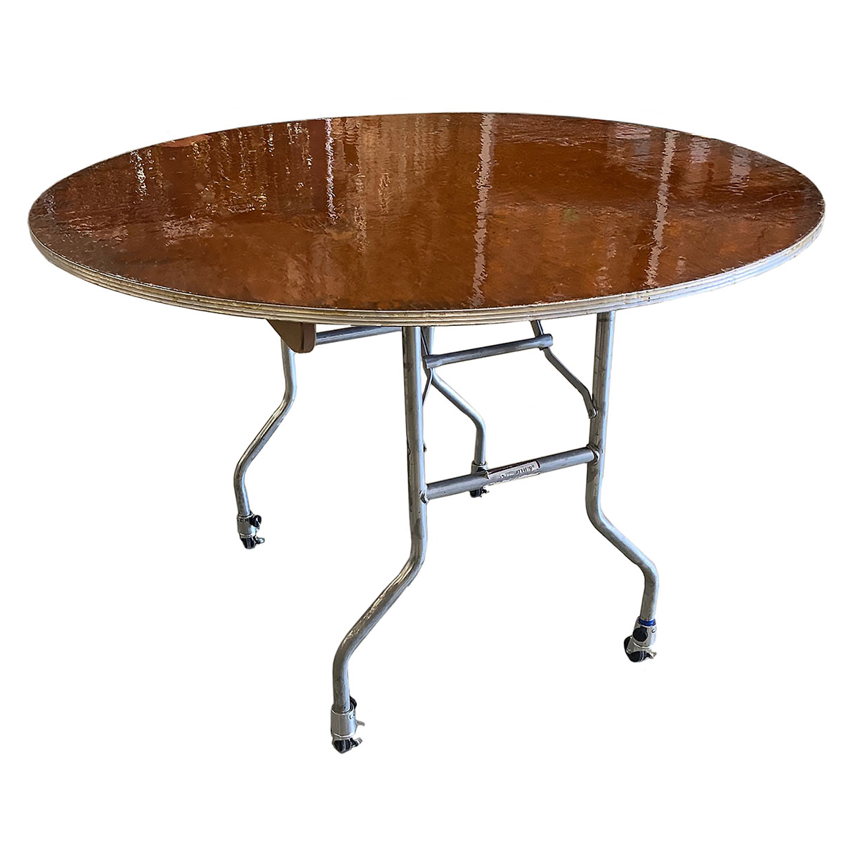48" Round Table With Locking Wheels 
