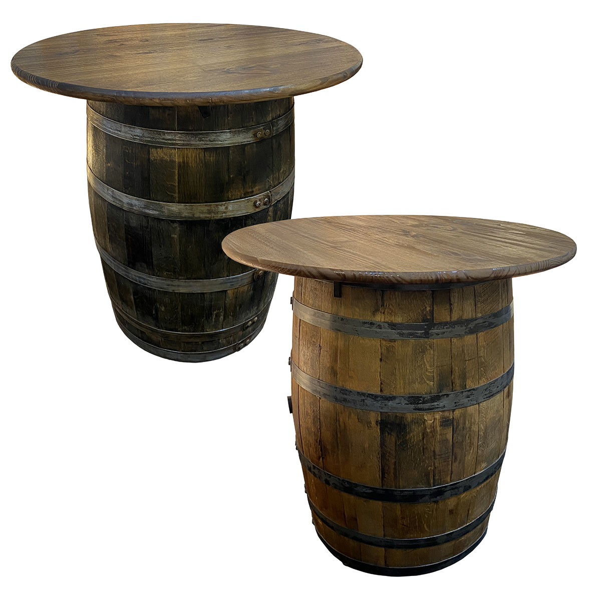 Whiskey Barrel 36" Round Table